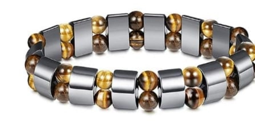 Magnetic  Hematite Bracelet for a balanced body