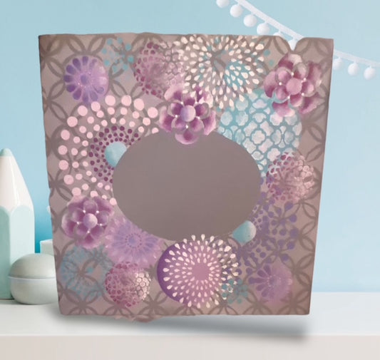 Purple floral Canvas