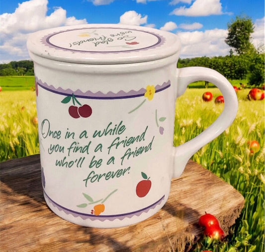 Vintage Collectable So glad we’re friends mug with lid