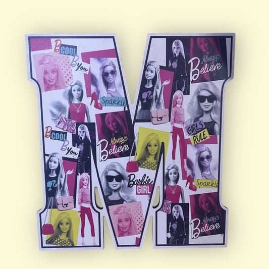 Barbie Themed Lettered Wall Signs Letter  M