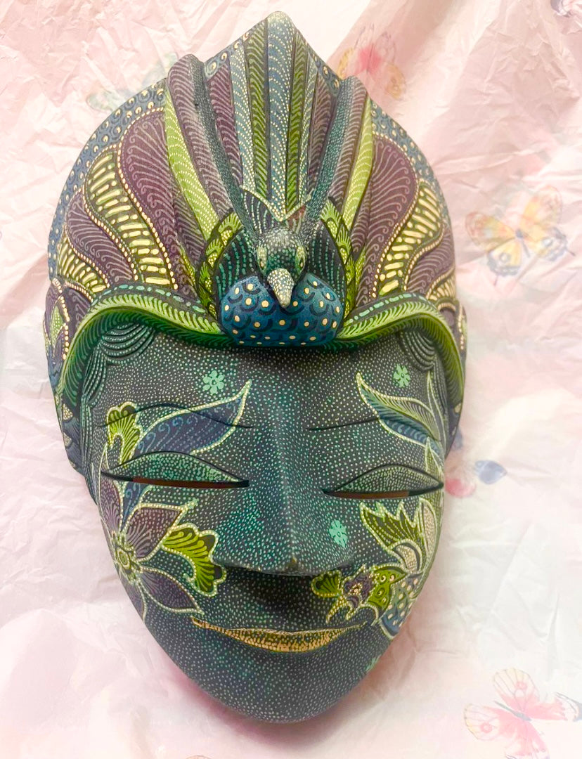 Batik Wooden Mask Medium