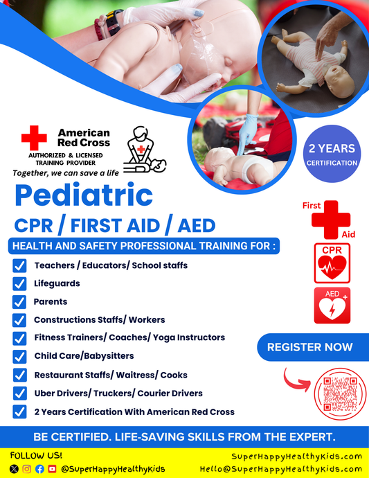 American Red Cross Certified: Pediatric First Aid/CPR/AED Online Class