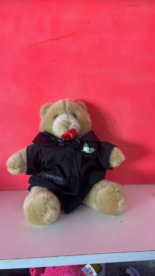 Teddy Bear with Tuxedo Plush