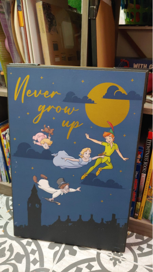 13" x 19.5" Peter Pan Never Grow Up