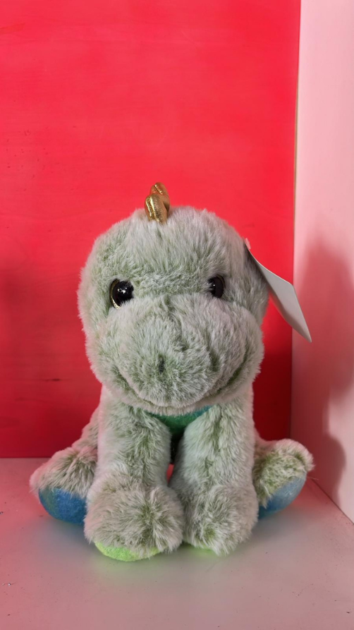 9" Dinosaur Green Baby Plush