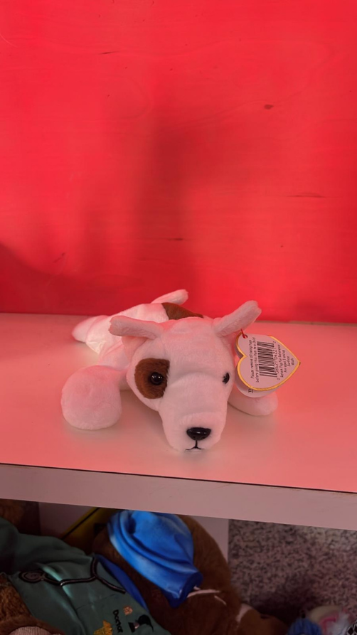 8" Vintage Ty Beanie Baby “Butch” the Bull Terrier Plush
