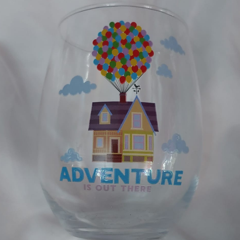 Vintage Adventure is Out There Stemless Wine Glass