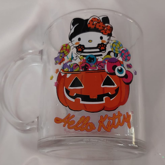 Vintage Hello Kitty Sanrio Halloween Glass Mug