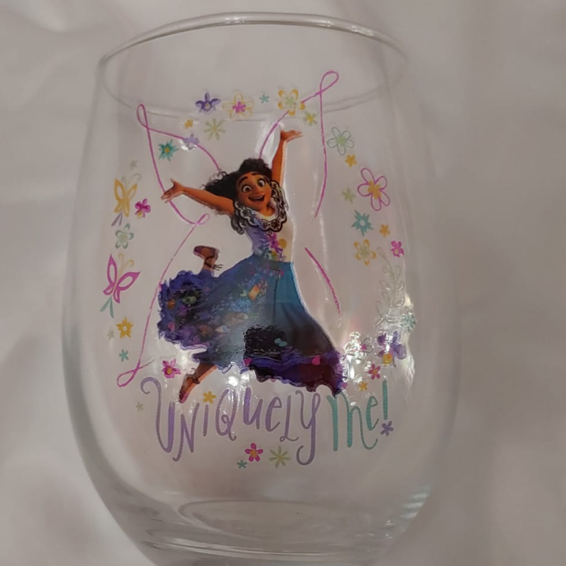 Vintage Uniquely Mel Encanto Stemless Wine Glass
