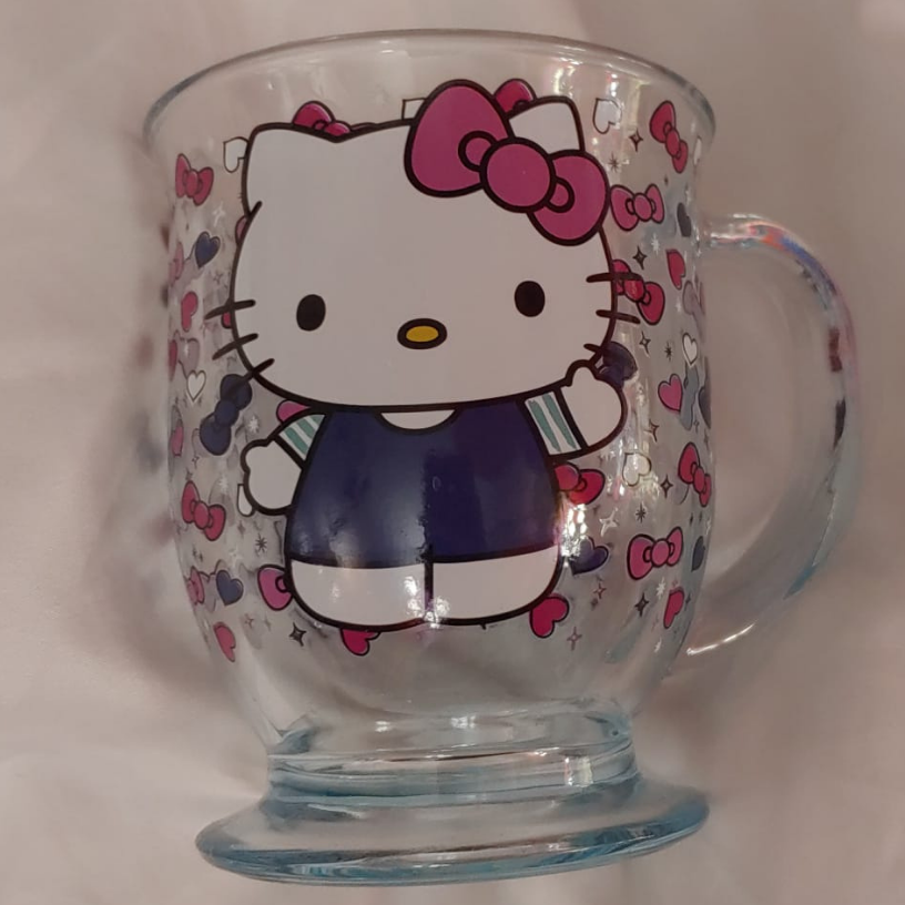 Vintage Hello Kitty Sanrio Glass Mug