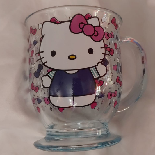 Vintage Hello Kitty Sanrio Glass Mug
