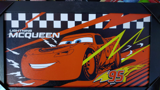 Cars Lightning McQueen Wall Frame Poster