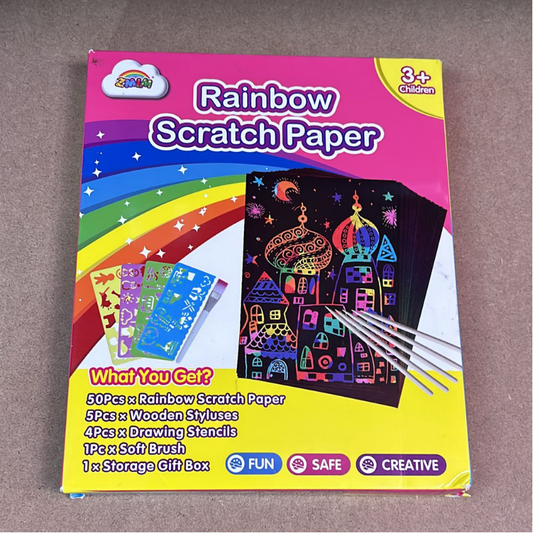 Rainbow Scratch Paper