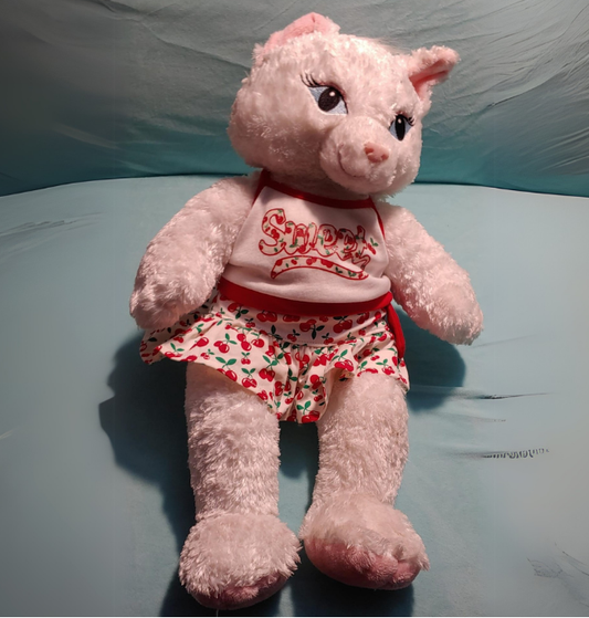 18" “Sweet” Pink Cat Plush