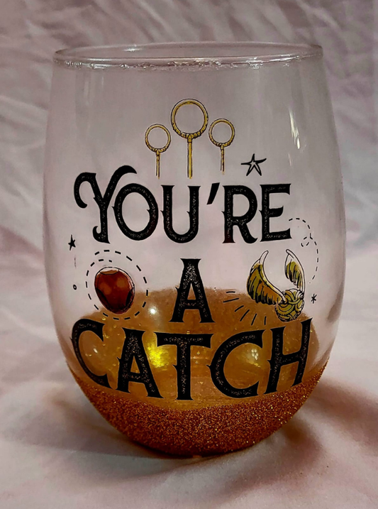 20oz Vintage Collectible Harry Potter Quidditch Stemless Glass