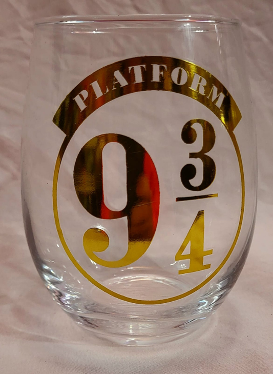 20oz Vintage Collectible Harry Potter Platform 9 3/4 Stemless Glass