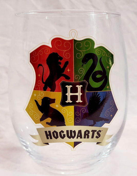 20oz Vintage Collectible Harry Potter Hogwarts Emblem Stemless Glass