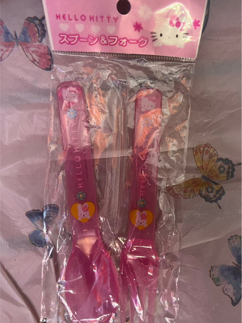 Hello Kitty Spoon and Fork Set