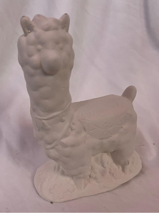 Ceramic Decorative Alpaca Figure 5.5" X 4.25"