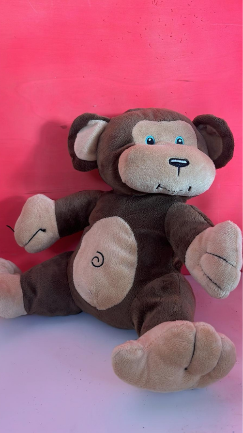 10" Progressive Plush Aaron Craig Tan Brown Sitting Monkey Plush