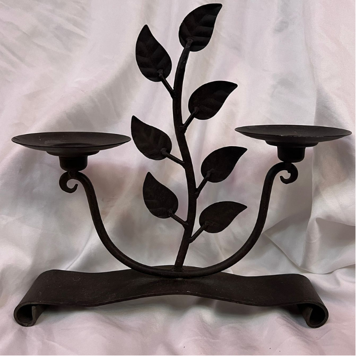 Vintage Leaves Candles Holder