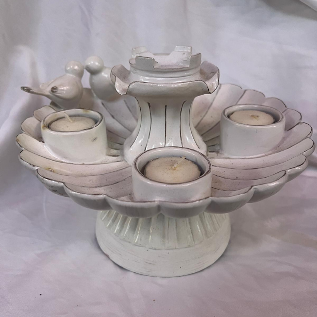 PartyLite Ceramic Decorative Candle Holder 9" X 9" X 4.5"