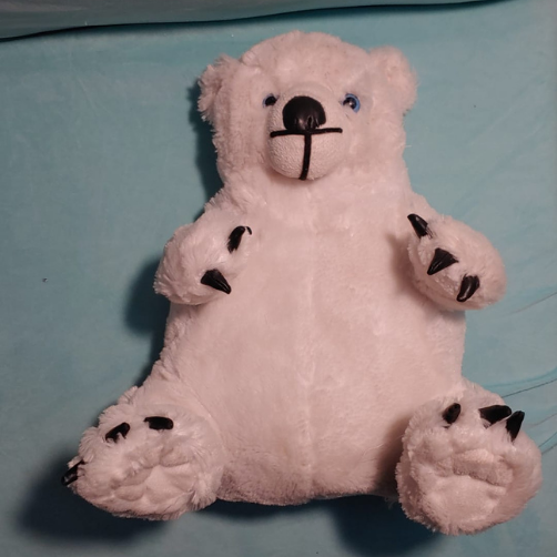 13" White Polar Bear Plushy