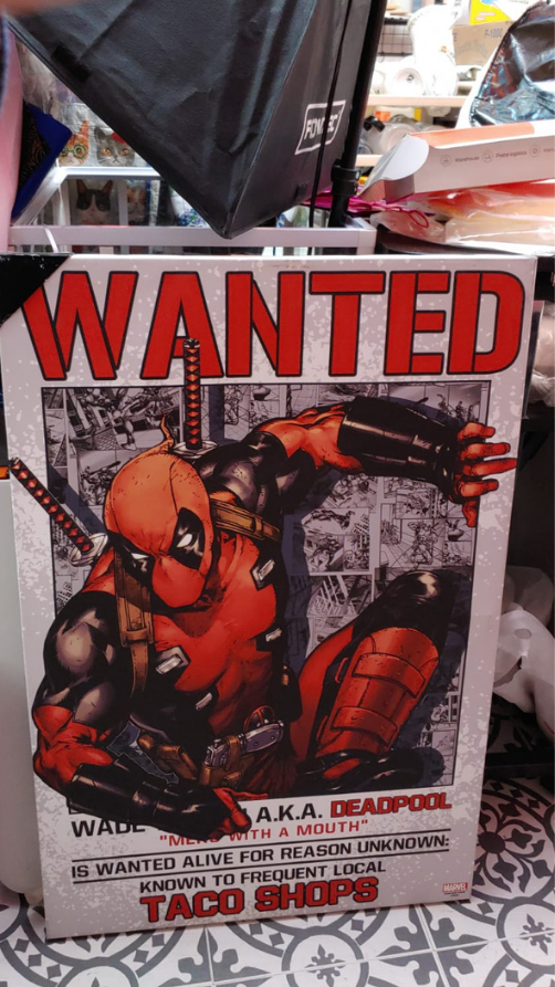 23.5" x 35.5" Collectable Wanted Deadpool Poster