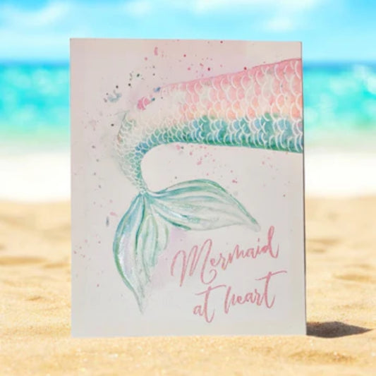 Nanette Iepore Mermaid at Heart Glitter Textured Painting