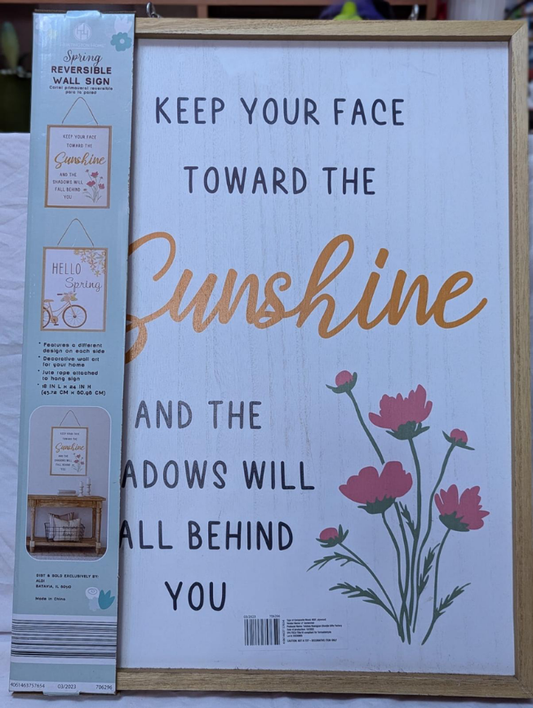 18x24 Reversible Sign, Welcome Spring