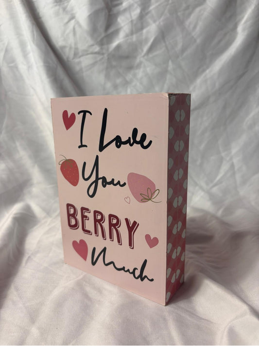 Decorative Heart felt Message Sign 5 In X 7 In X 1 3/4 In