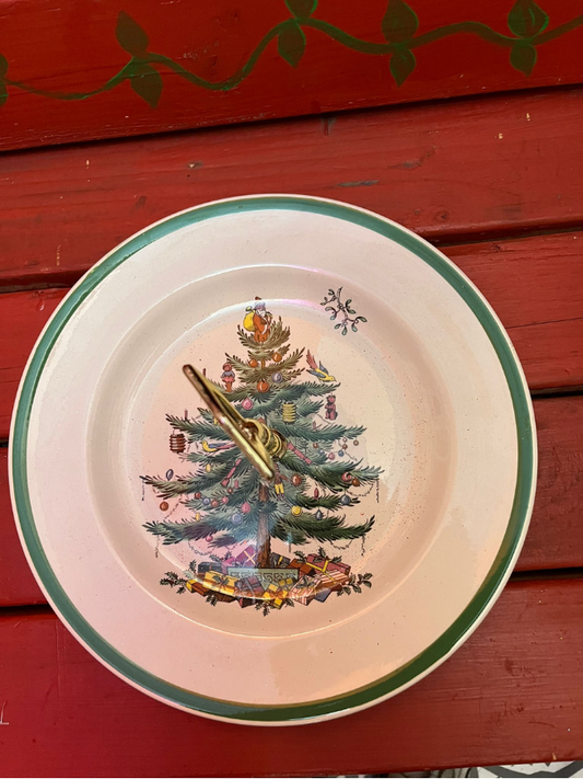 10.5"Discontinued Vintage Spode Christmas Tree Plate