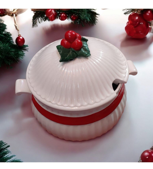 Ceramic Christmas Container