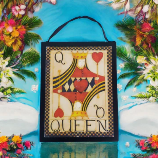 Festive Flair DAN DIPAULO, Playing Card Wall Art- Queen