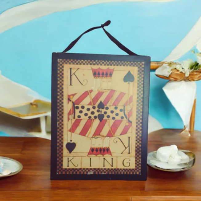 Warmth by the Fire-DAN DIPAULO, PLaying Card Wall Art-King