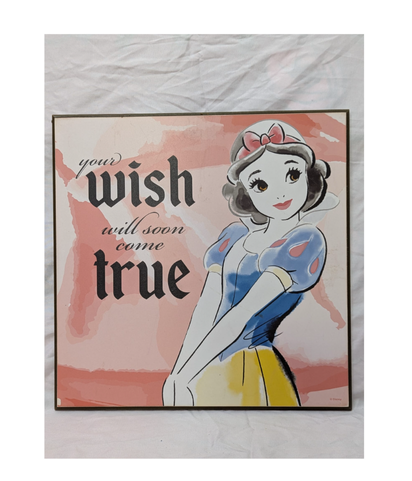 13x13 Inspiring Snow White Wood Artwork