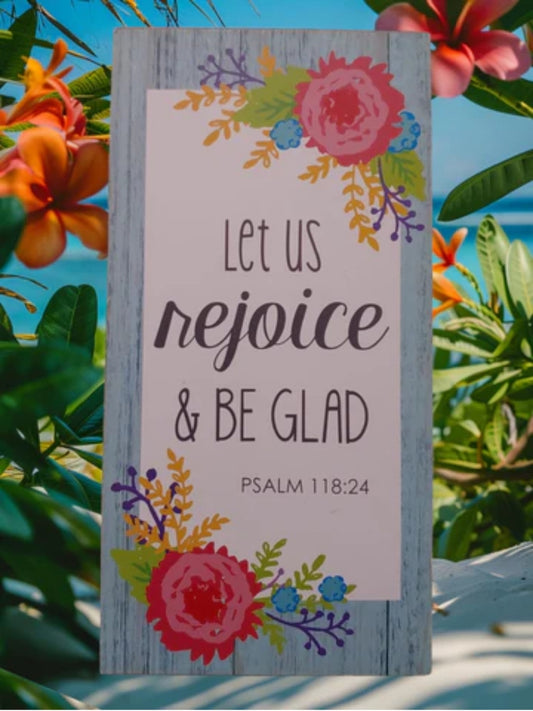 Colorful Floral Christian Prayer Sign