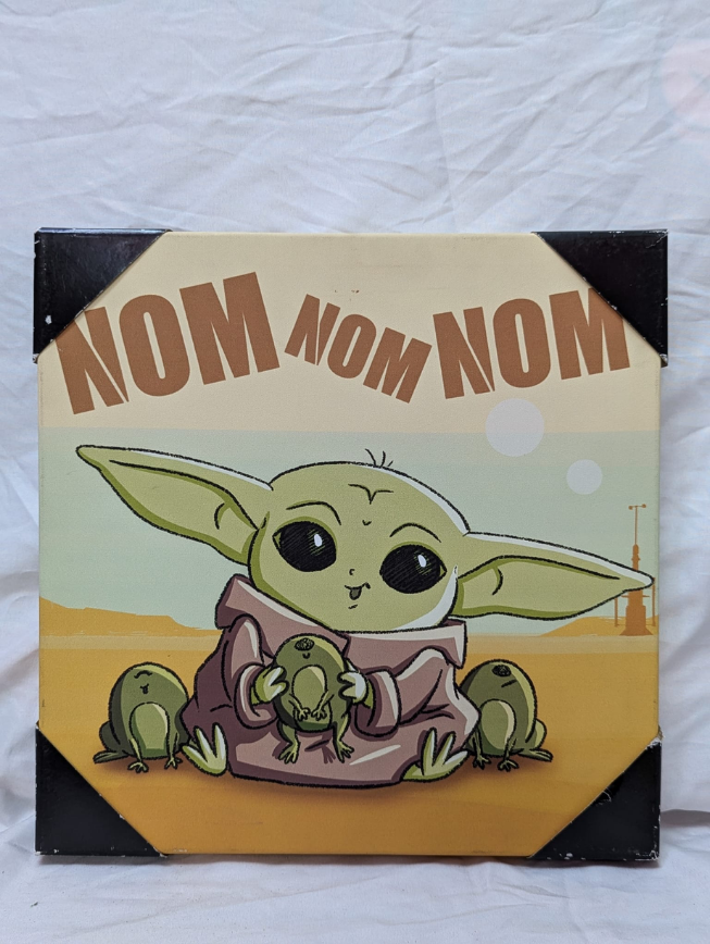 12x12 Vintage Marvel Muching Grogu Artwork