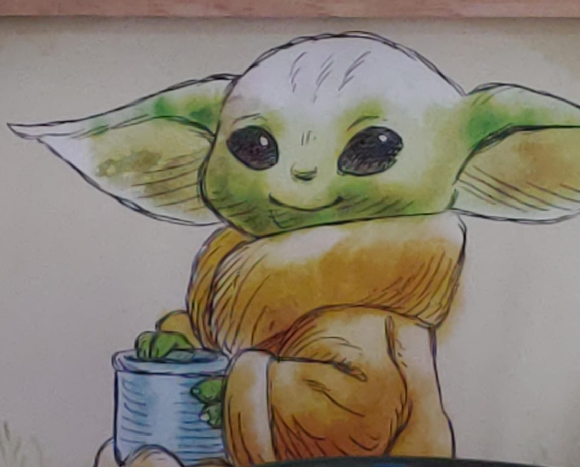Star Wars: Baby Yoda Grogu Wall Frame Poster