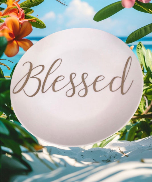 Blessed, Ceramic Plate