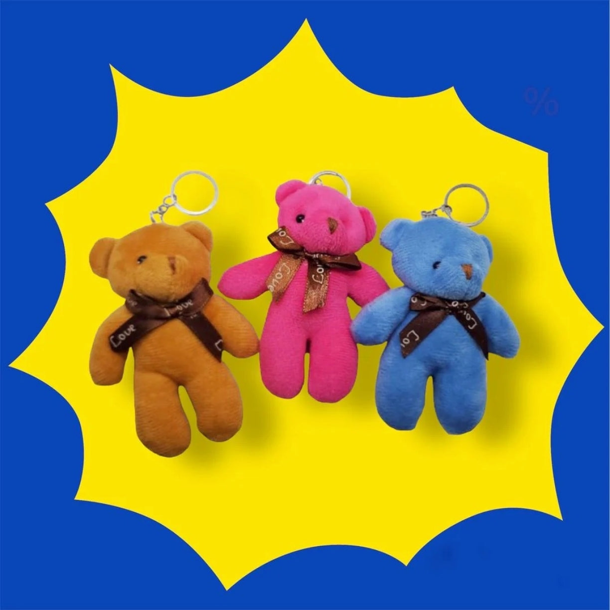 Cute Plush Bear Keychains