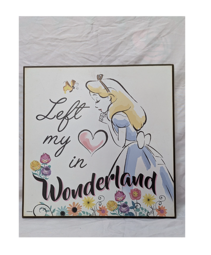 13x13 Whimsical Alice in Wonderland Wood Artwork