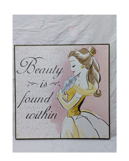 13x13 Inspiring Belle Wood Artwork