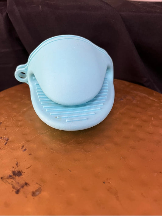 Blue Cooking Silicone Oven Mitt