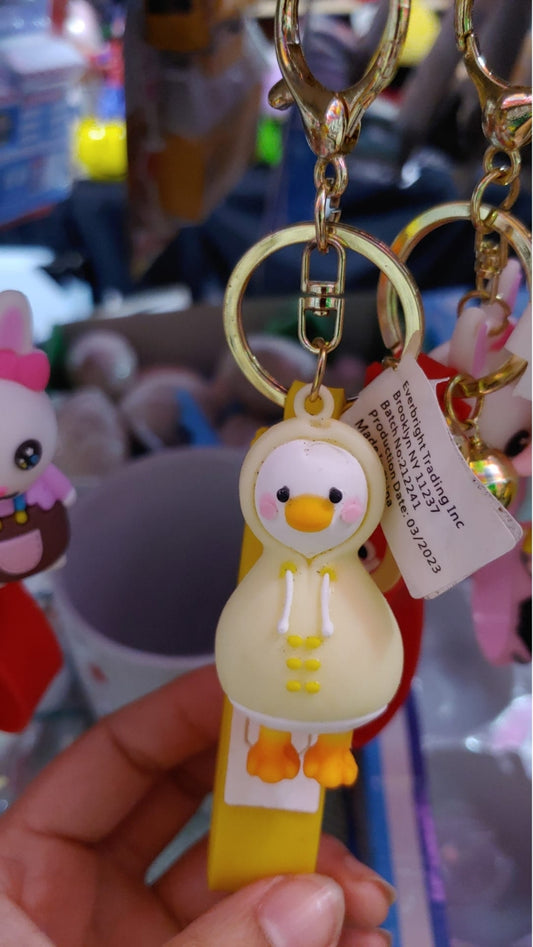 Duck in Hoodie Keychain